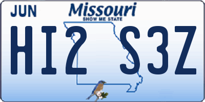 MO license plate HI2S3Z