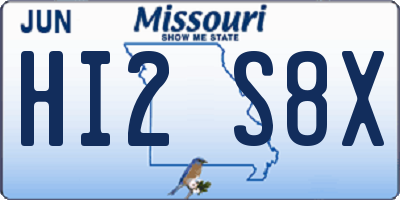 MO license plate HI2S8X