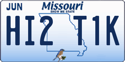 MO license plate HI2T1K