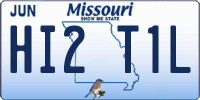 MO license plate HI2T1L