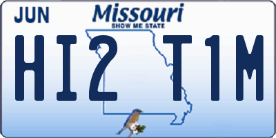 MO license plate HI2T1M