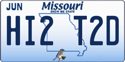MO license plate HI2T2D