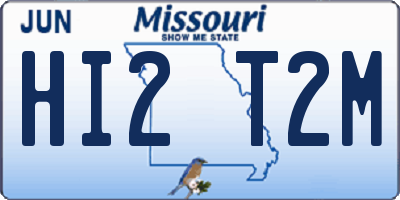 MO license plate HI2T2M