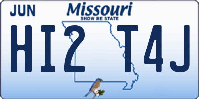 MO license plate HI2T4J
