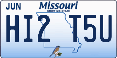 MO license plate HI2T5U