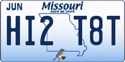 MO license plate HI2T8T