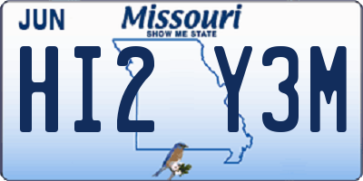 MO license plate HI2Y3M