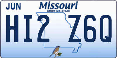 MO license plate HI2Z6Q