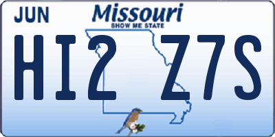 MO license plate HI2Z7S