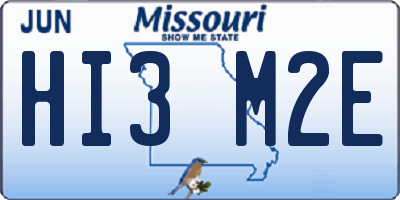MO license plate HI3M2E