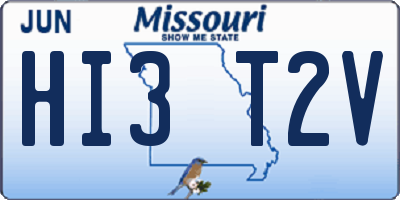 MO license plate HI3T2V