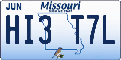 MO license plate HI3T7L