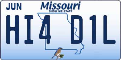 MO license plate HI4D1L
