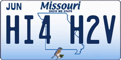 MO license plate HI4H2V