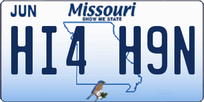 MO license plate HI4H9N