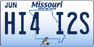MO license plate HI4I2S