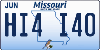 MO license plate HI4I4O