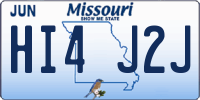 MO license plate HI4J2J