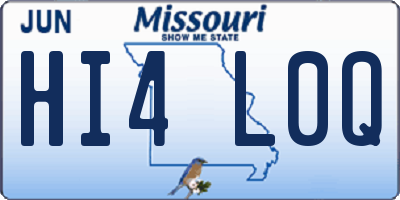 MO license plate HI4L0Q