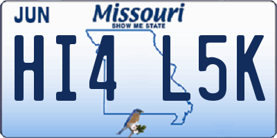 MO license plate HI4L5K