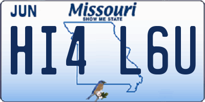 MO license plate HI4L6U