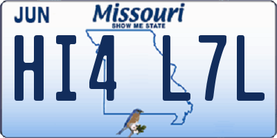 MO license plate HI4L7L