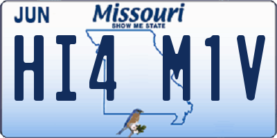 MO license plate HI4M1V