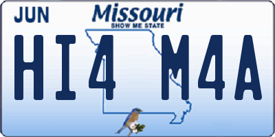 MO license plate HI4M4A