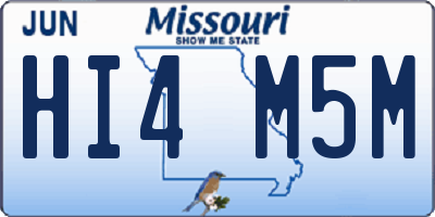 MO license plate HI4M5M