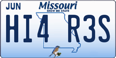 MO license plate HI4R3S