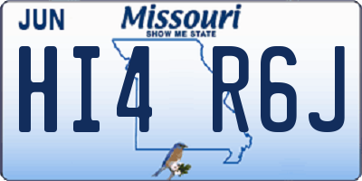 MO license plate HI4R6J