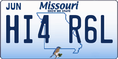 MO license plate HI4R6L