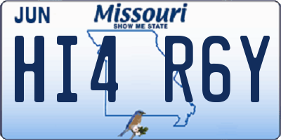 MO license plate HI4R6Y