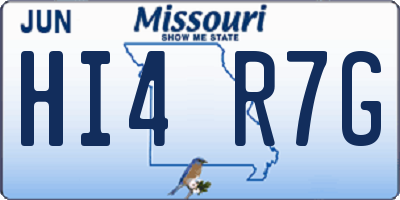 MO license plate HI4R7G