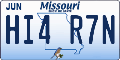 MO license plate HI4R7N