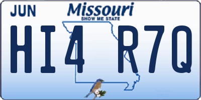 MO license plate HI4R7Q