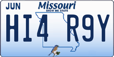 MO license plate HI4R9Y