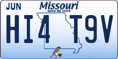 MO license plate HI4T9V