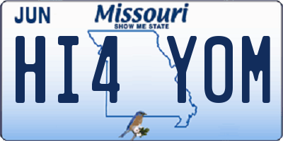 MO license plate HI4Y0M