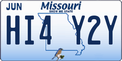 MO license plate HI4Y2Y