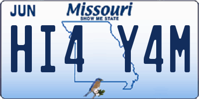 MO license plate HI4Y4M