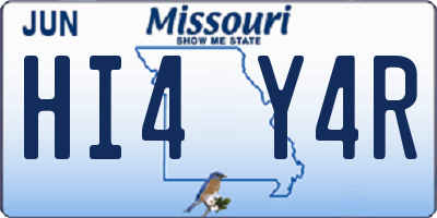 MO license plate HI4Y4R