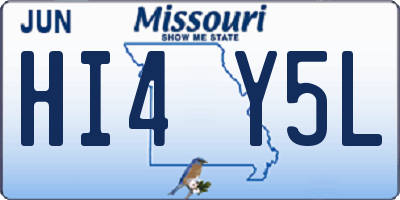 MO license plate HI4Y5L
