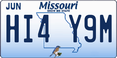 MO license plate HI4Y9M