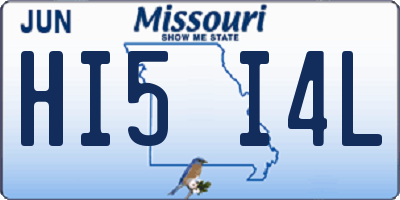 MO license plate HI5I4L