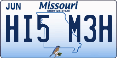 MO license plate HI5M3H