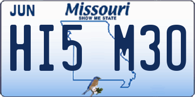 MO license plate HI5M3O