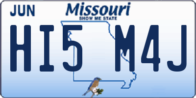 MO license plate HI5M4J