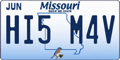 MO license plate HI5M4V