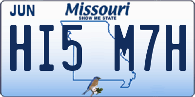 MO license plate HI5M7H